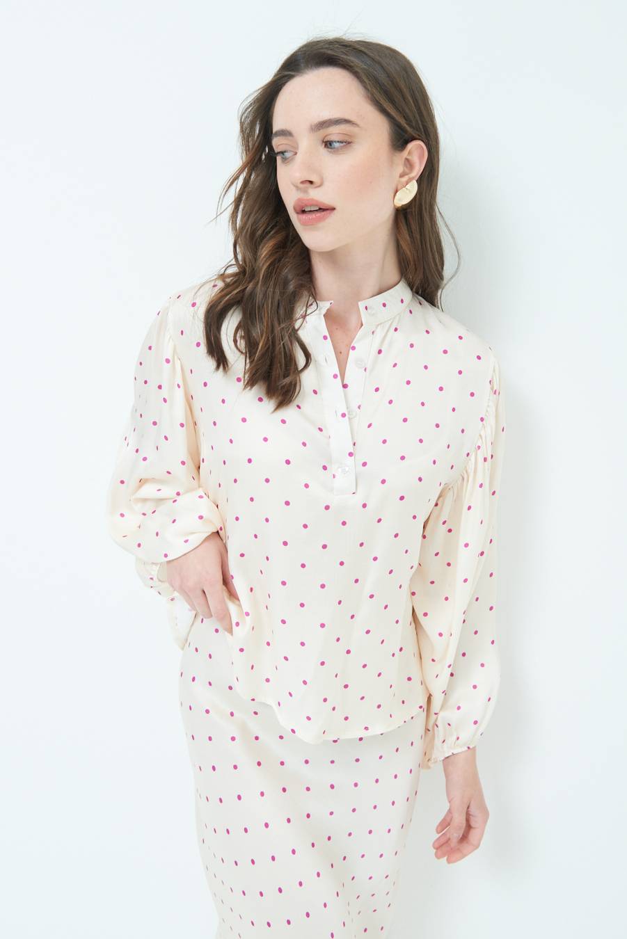 Kikisix CASACCA POIS RASO PRUGNA