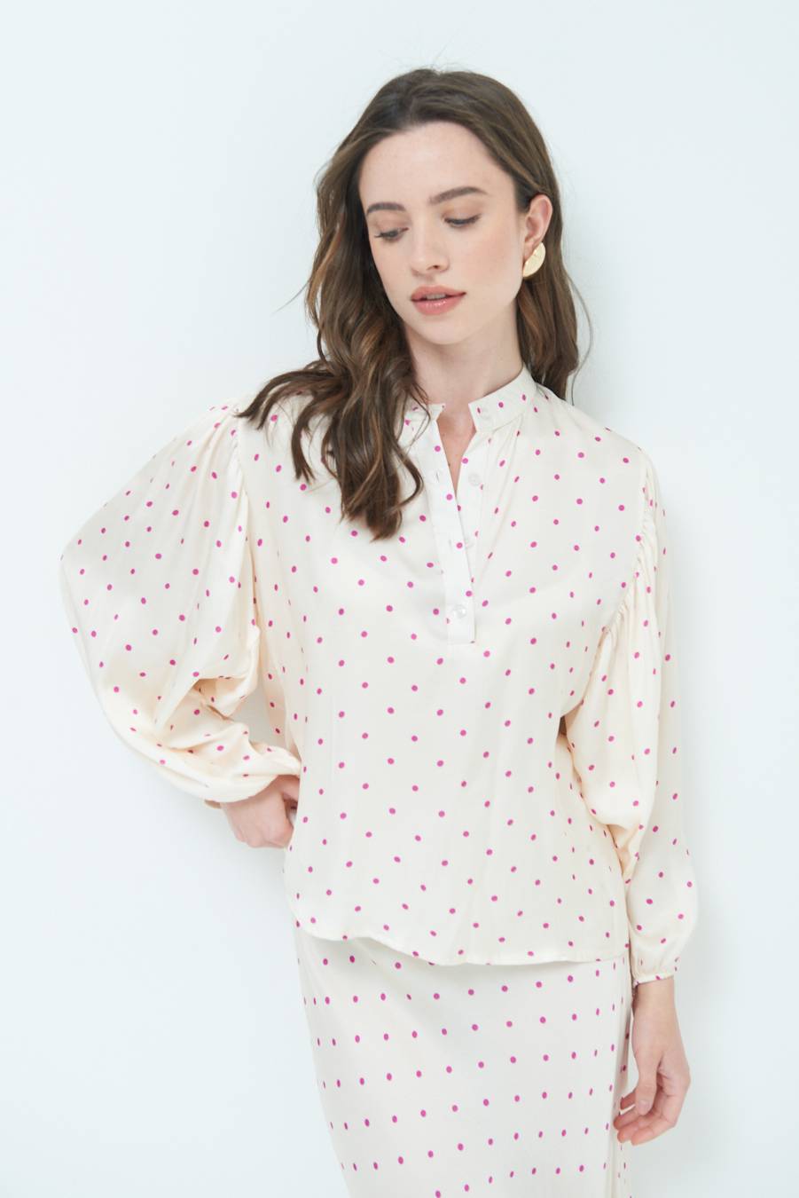 Kikisix CASACCA POIS RASO PRUGNA