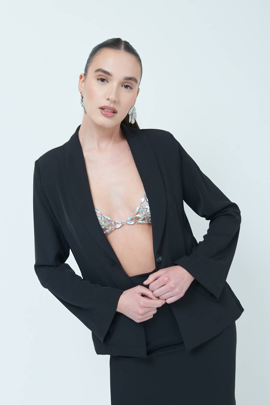 Kikisix GIACCA CADI+RETE NERO