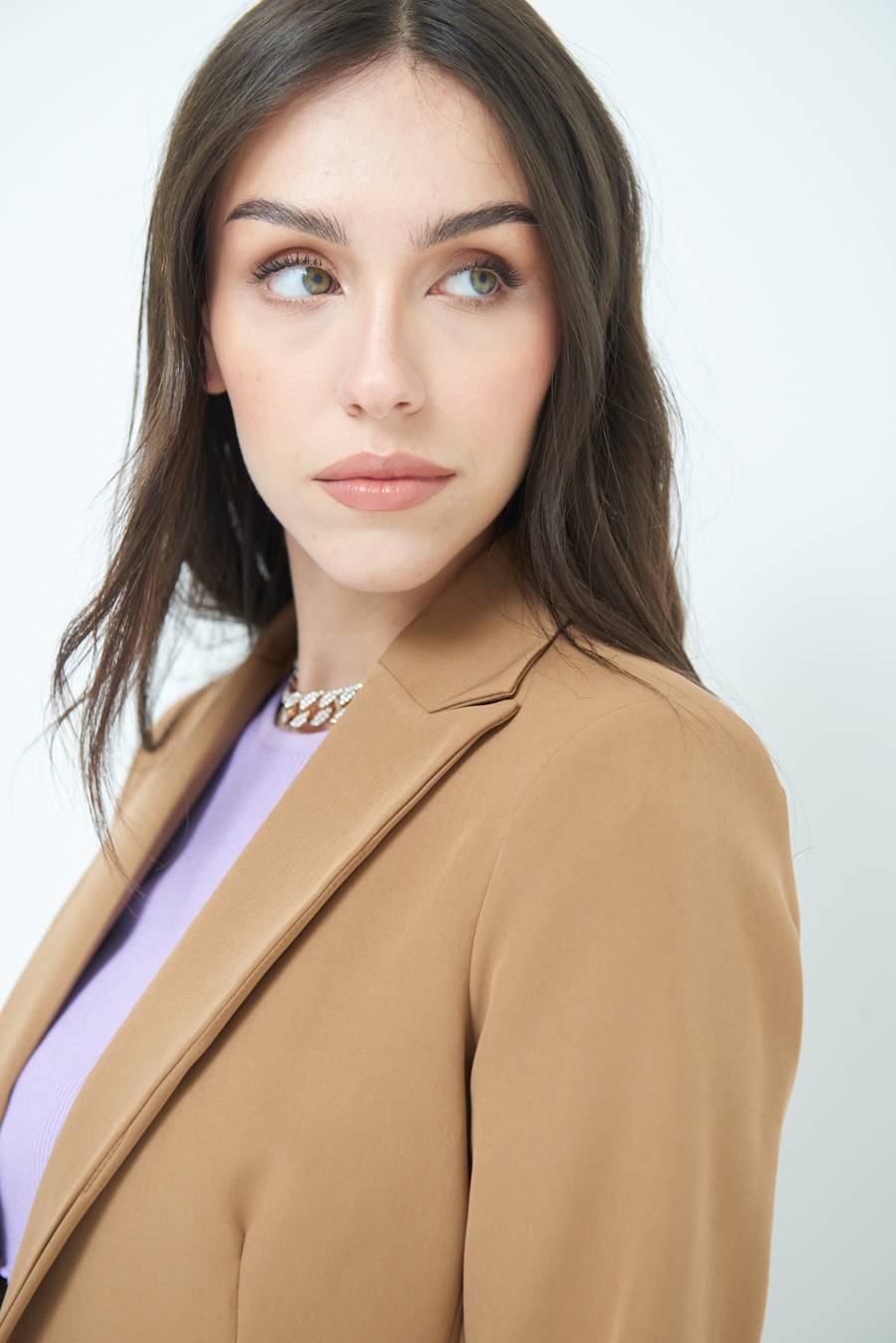 Kikisix GIACCA UN BOTTONE FANGO