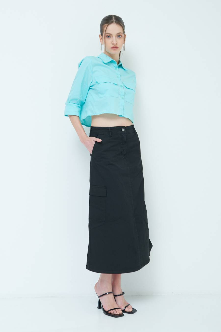 Kikisix GONNA CON TASCONI NERO