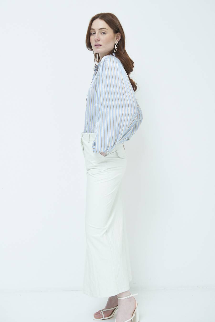 Kikisix GONNA ECOPELLE STROPICCIATA BURRO