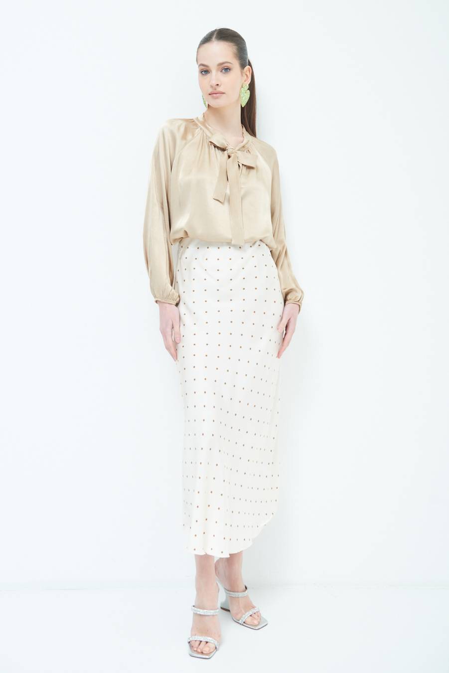 Kikisix GONNA POIS RASO CAMMELLO