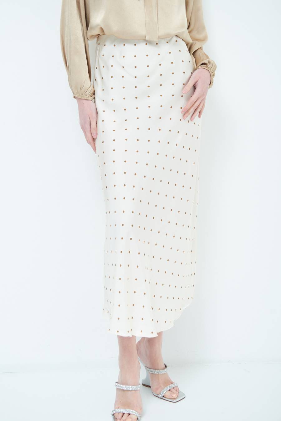 Kikisix GONNA POIS RASO CAMMELLO