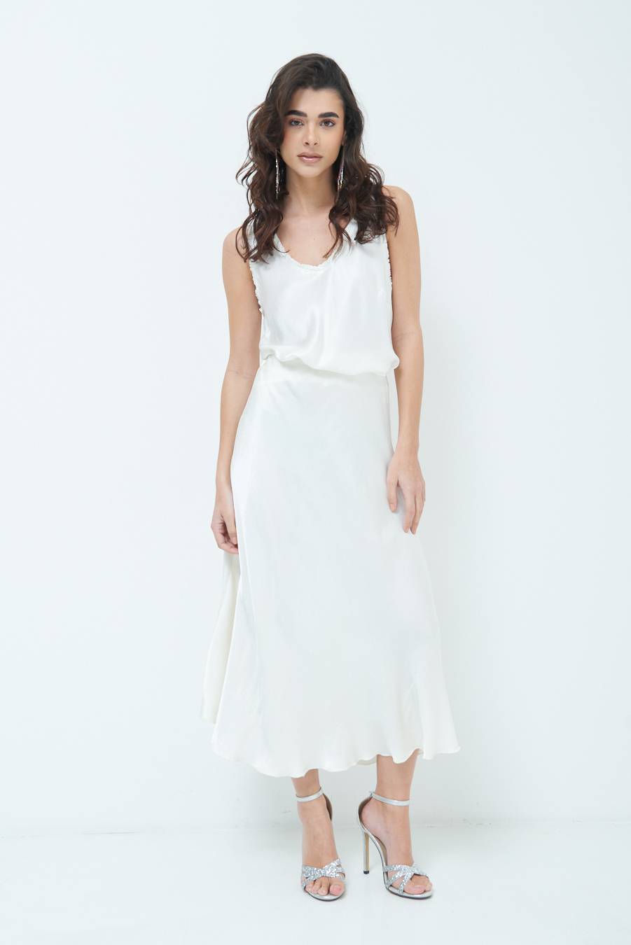 Kikisix GONNA RASO VISCOSA BURRO