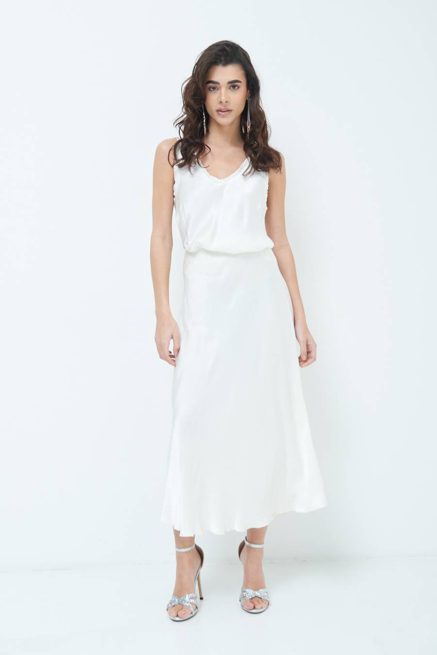 Kikisix GONNA RASO VISCOSA BURRO