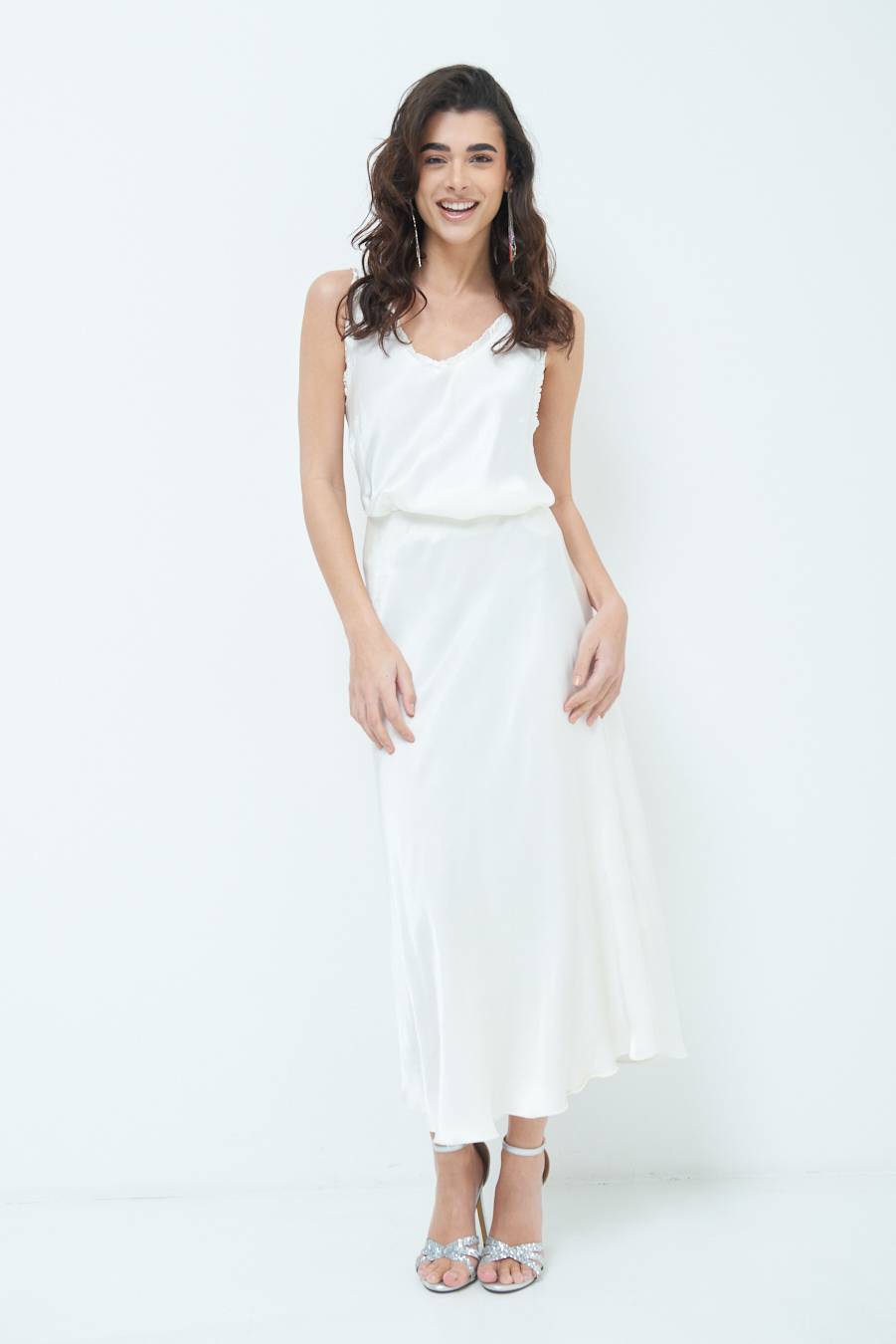 Kikisix GONNA RASO VISCOSA BURRO