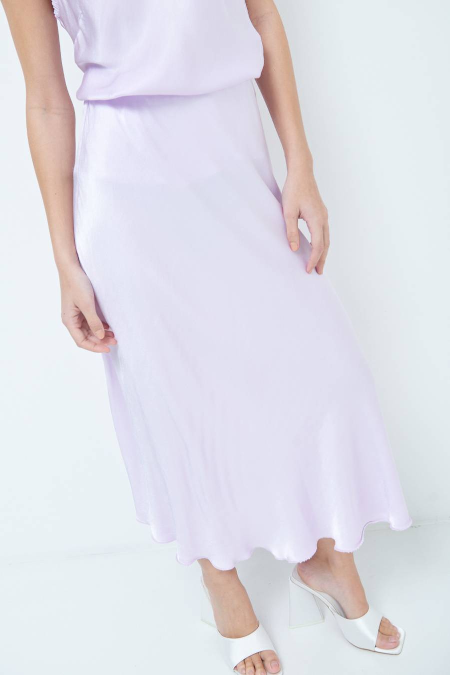 Kikisix GONNA RASO VISCOSA LILLA