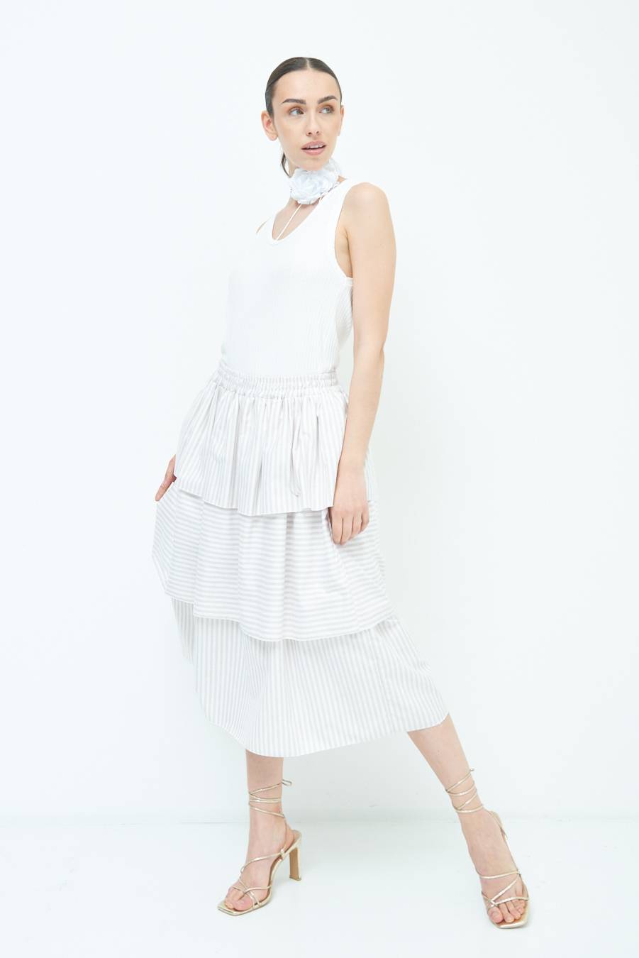 Kikisix GONNA RIGA CON 3 BALZE BEIGE