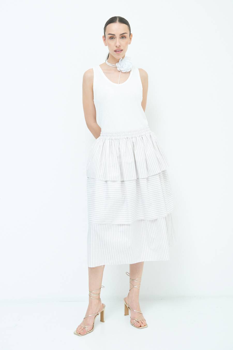 Kikisix GONNA RIGA CON 3 BALZE BEIGE