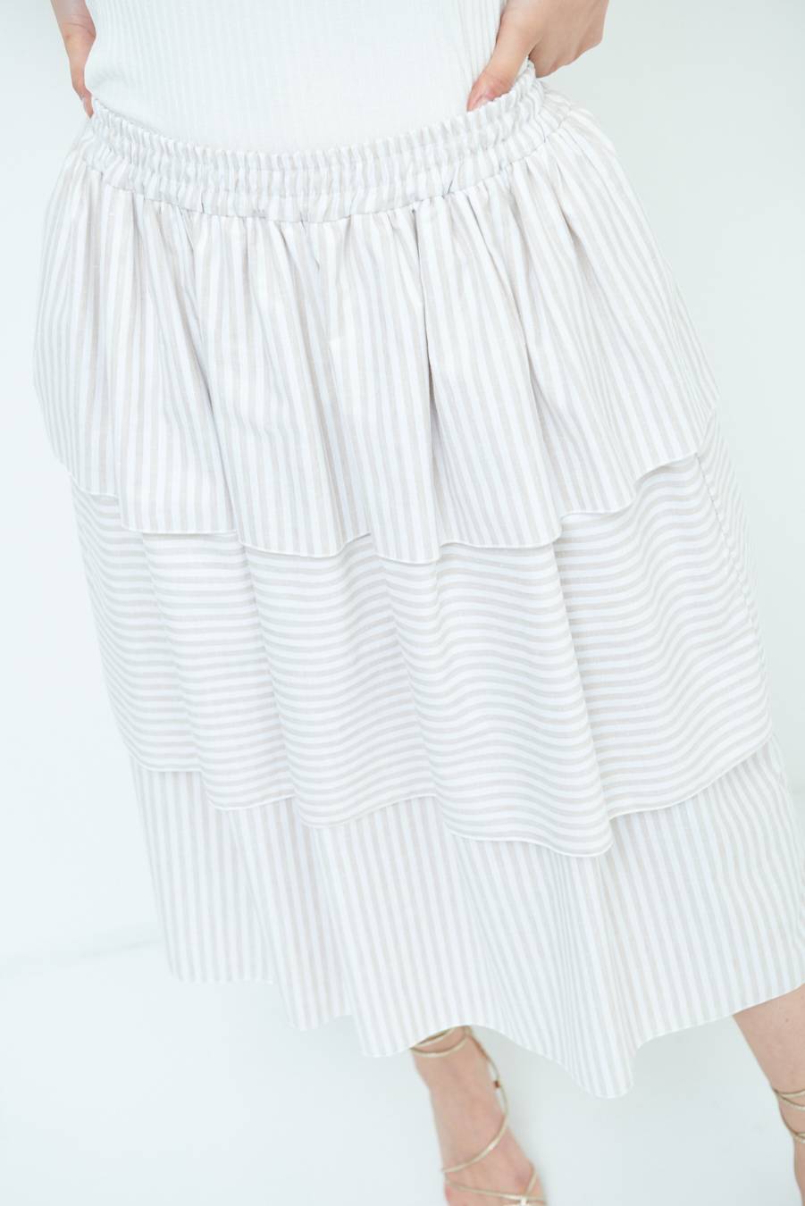 Kikisix GONNA RIGA CON 3 BALZE BEIGE