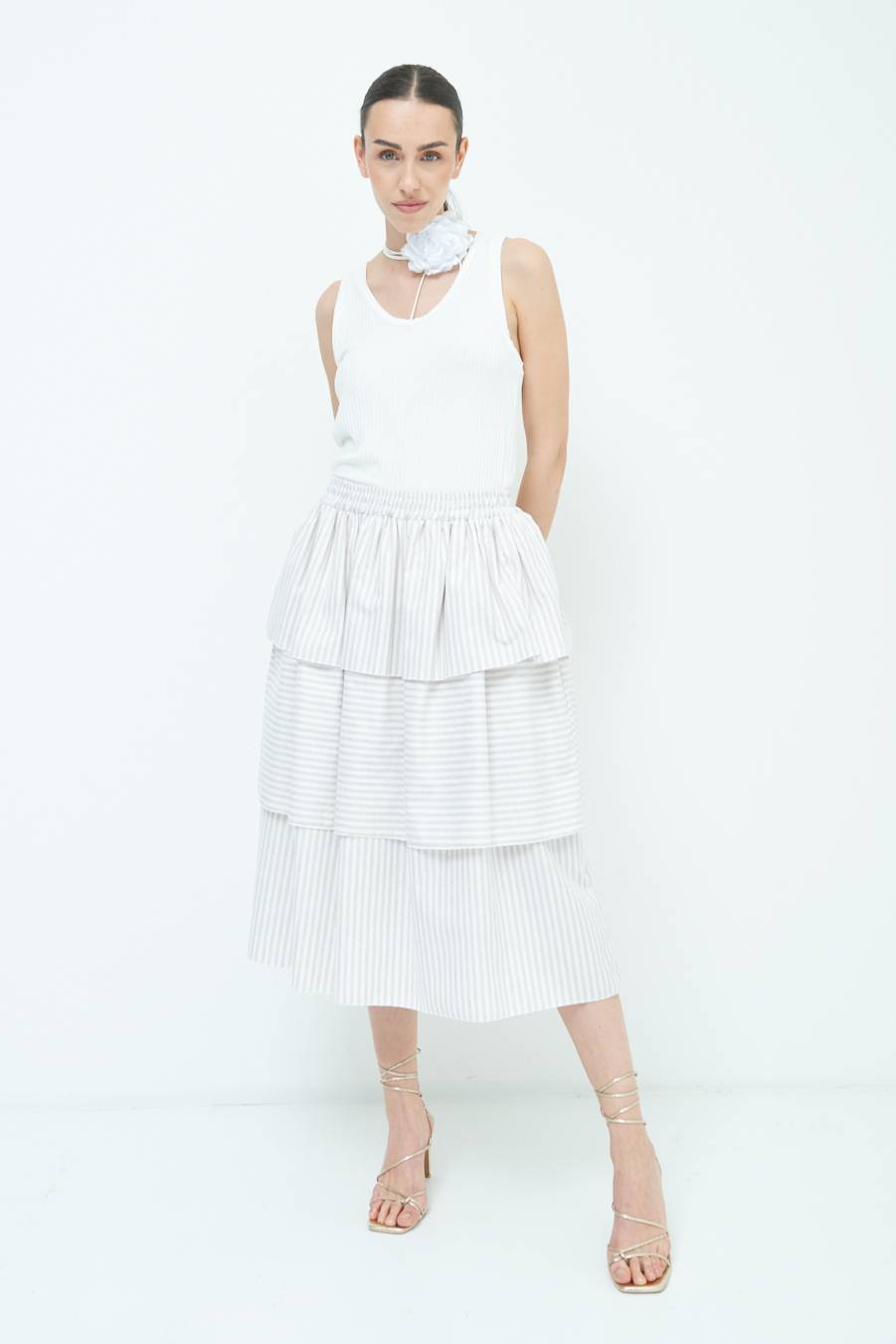 Kikisix GONNA RIGA CON 3 BALZE BEIGE