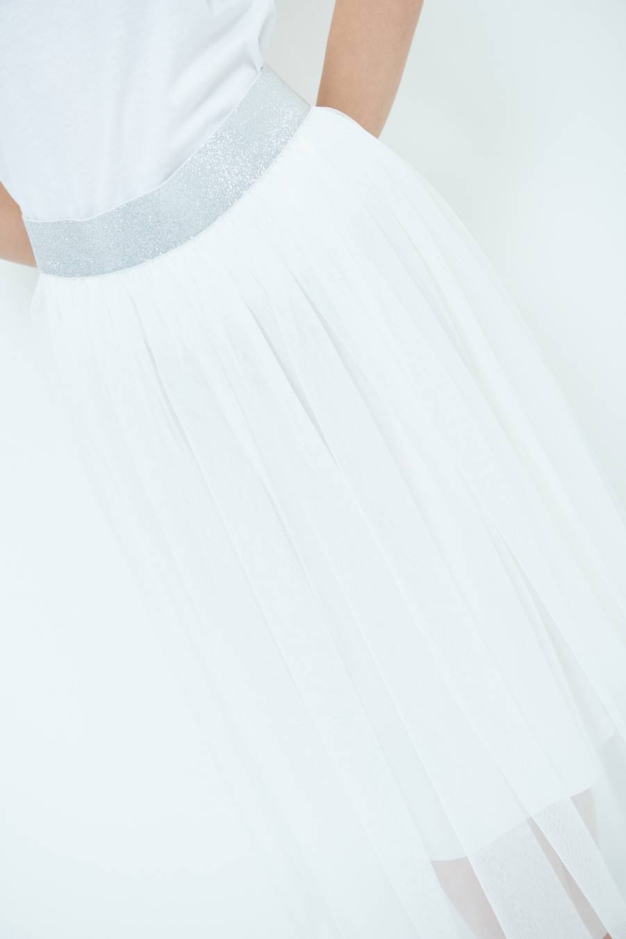 Kikisix GONNA TULLE BIANCO