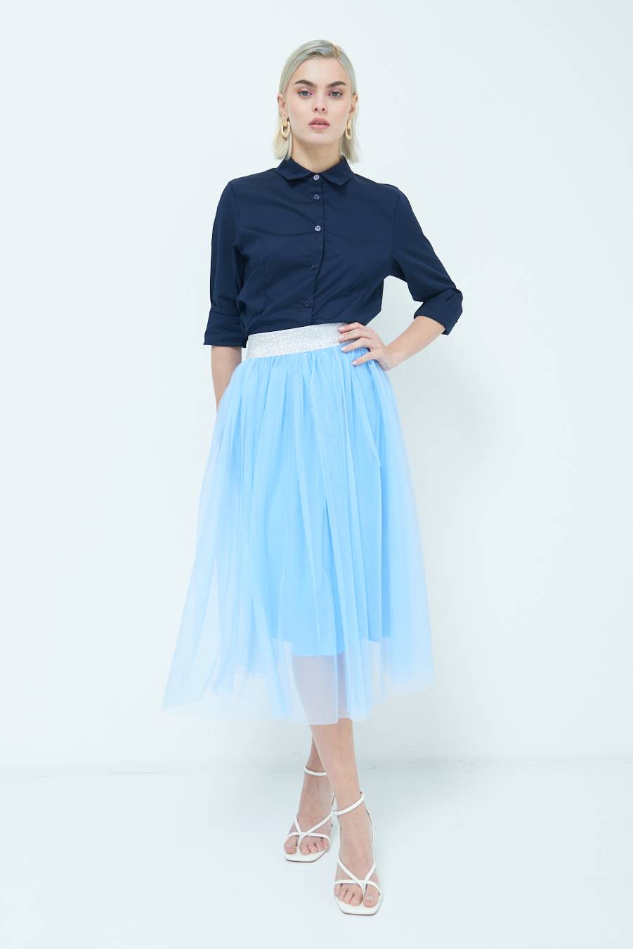 Kikisix GONNA TULLE CELESTE