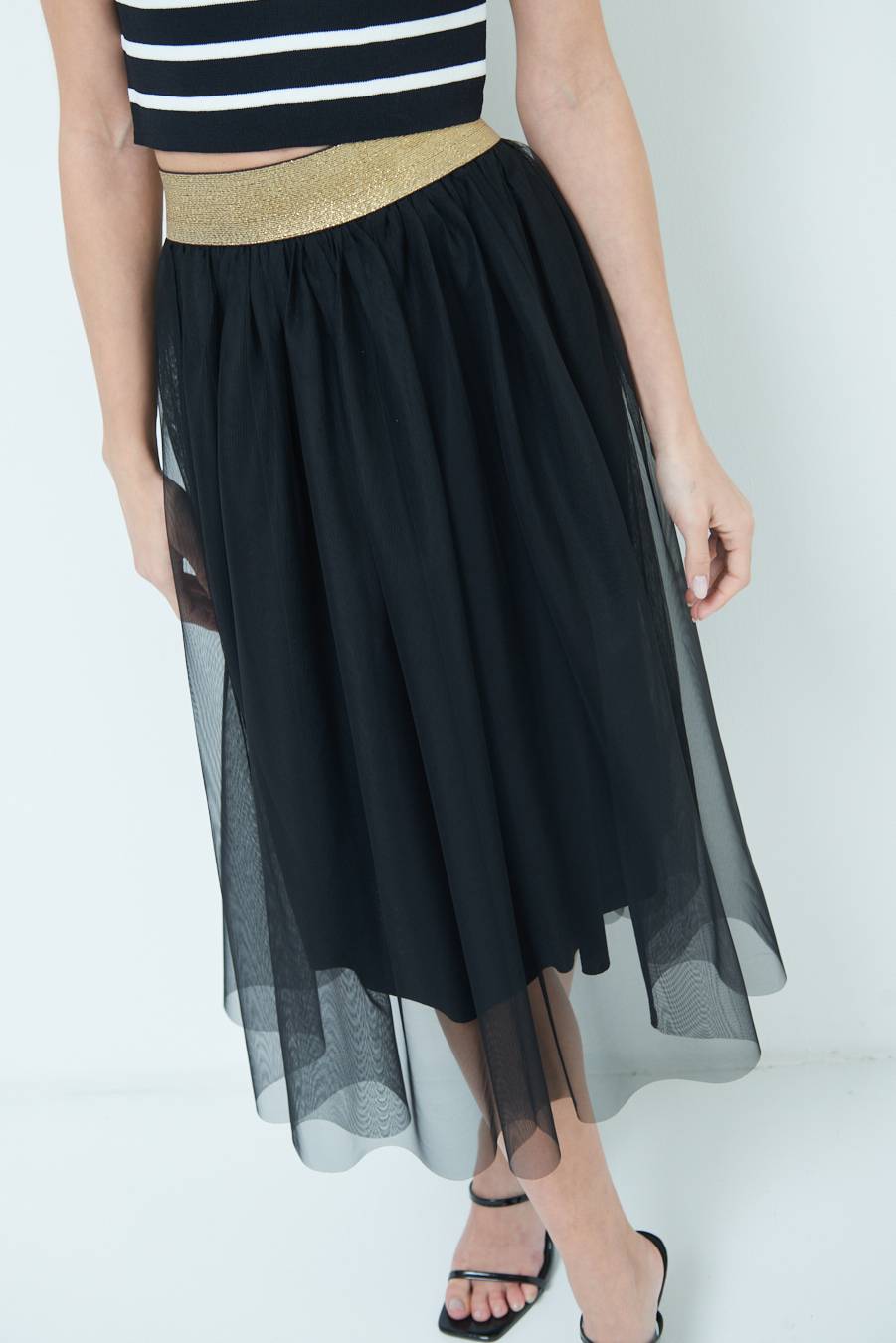 Kikisix GONNA TULLE NERO