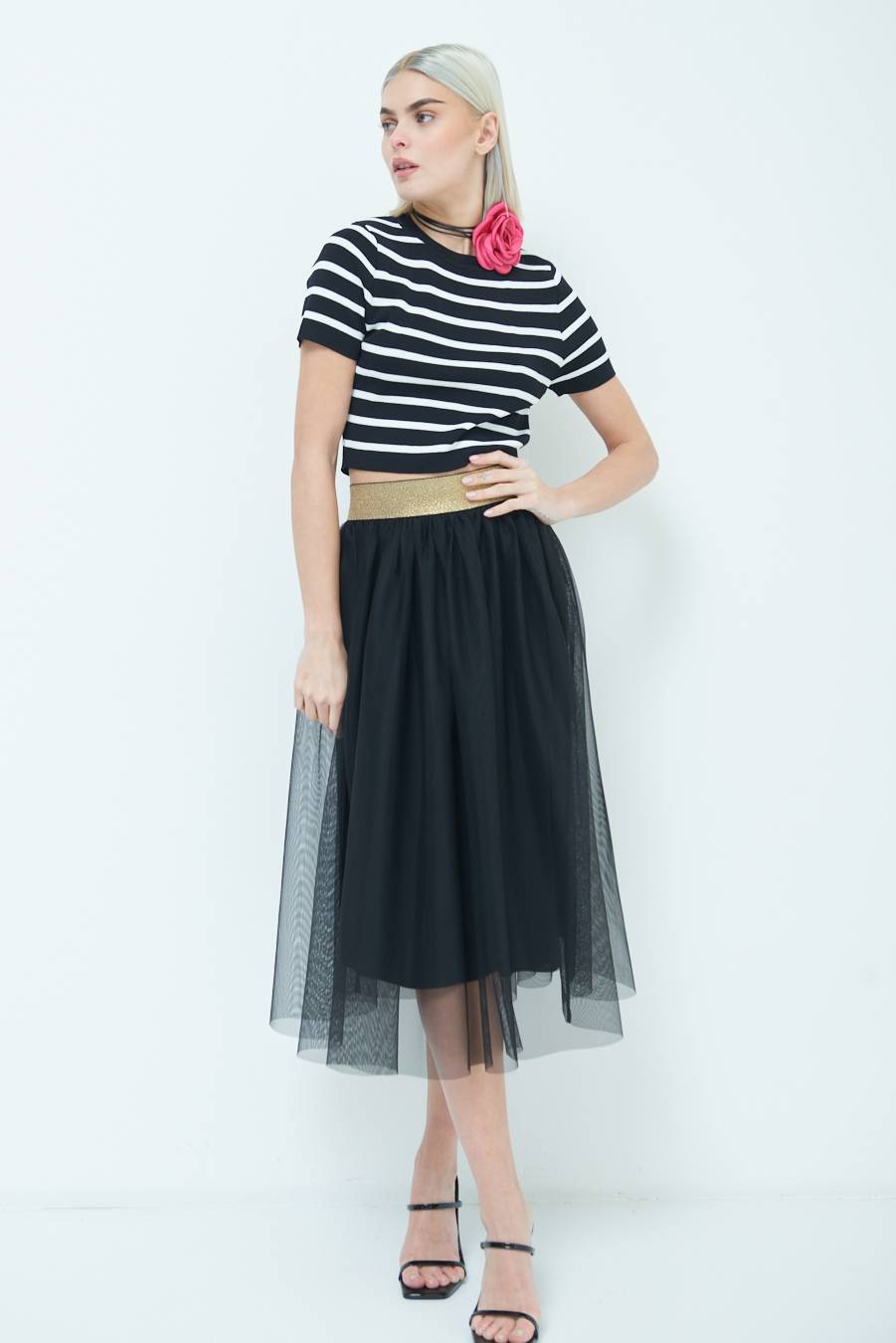 Kikisix GONNA TULLE NERO