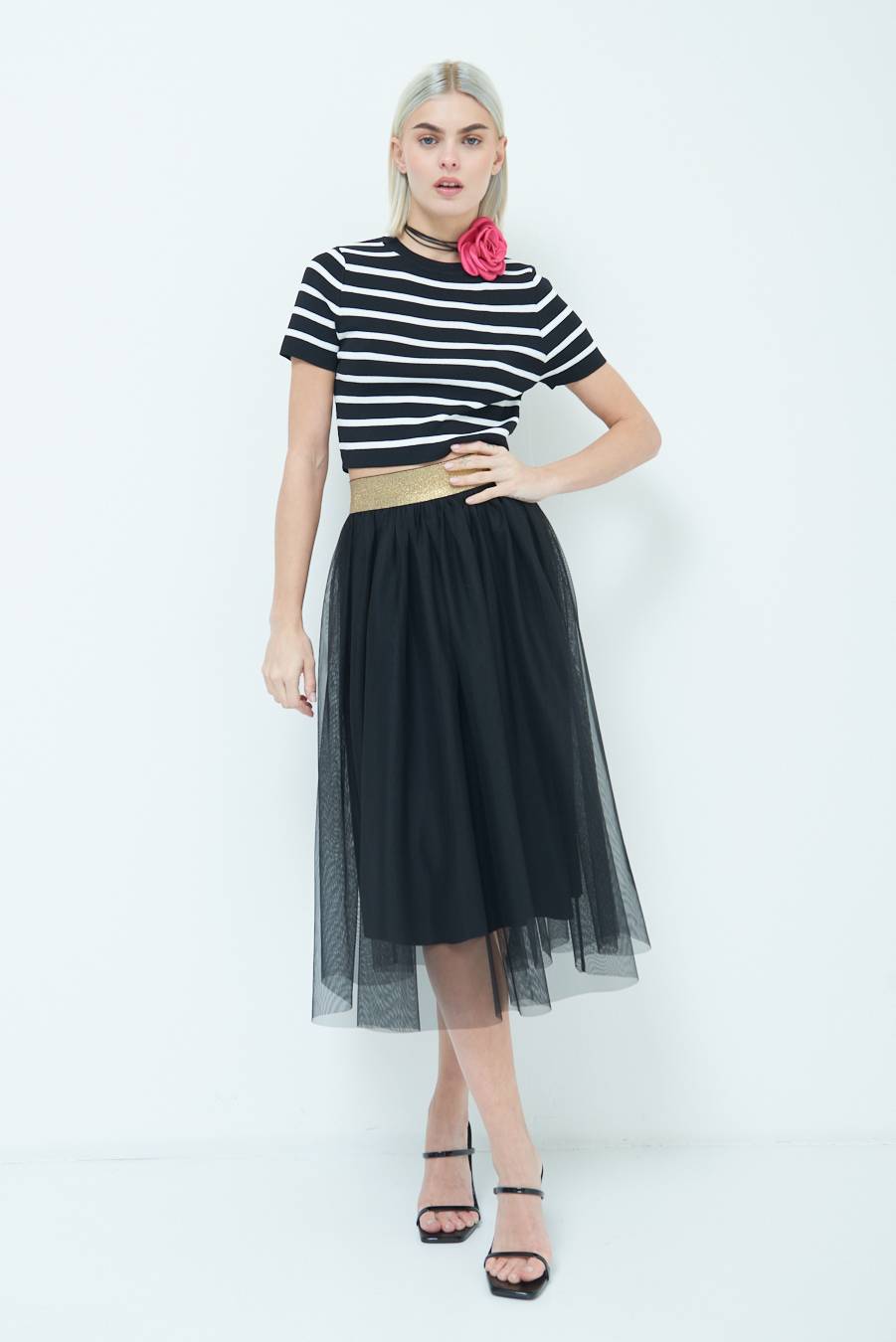 Kikisix GONNA TULLE NERO