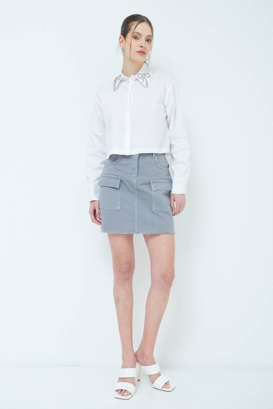 Kikisix MINIGONNA GRIGIO