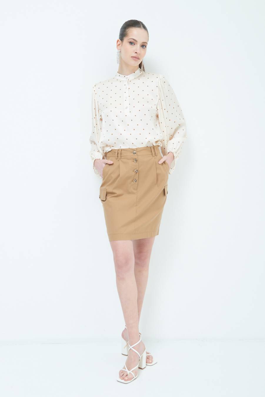 Kikisix MINIGONNA TASCONI BEIGE