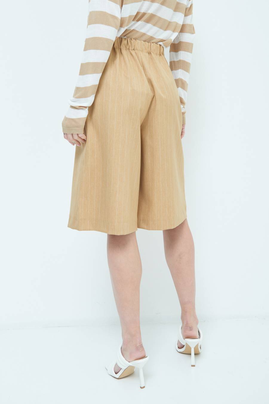 Kikisix PANTA GONNA 3/4 CAMMELLO