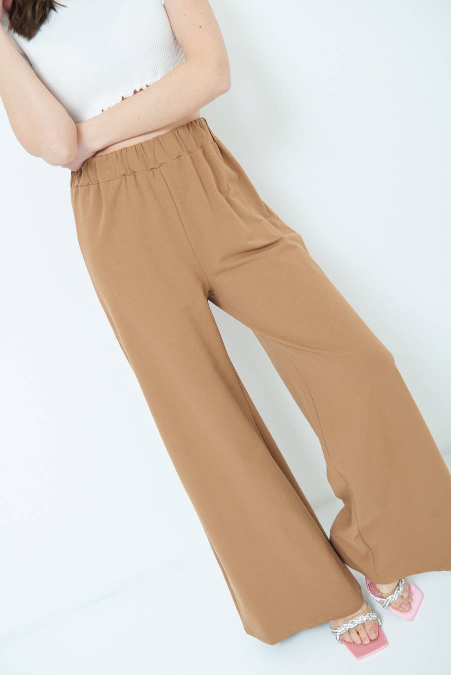 Kikisix PANTA PALAZZO TABACCO