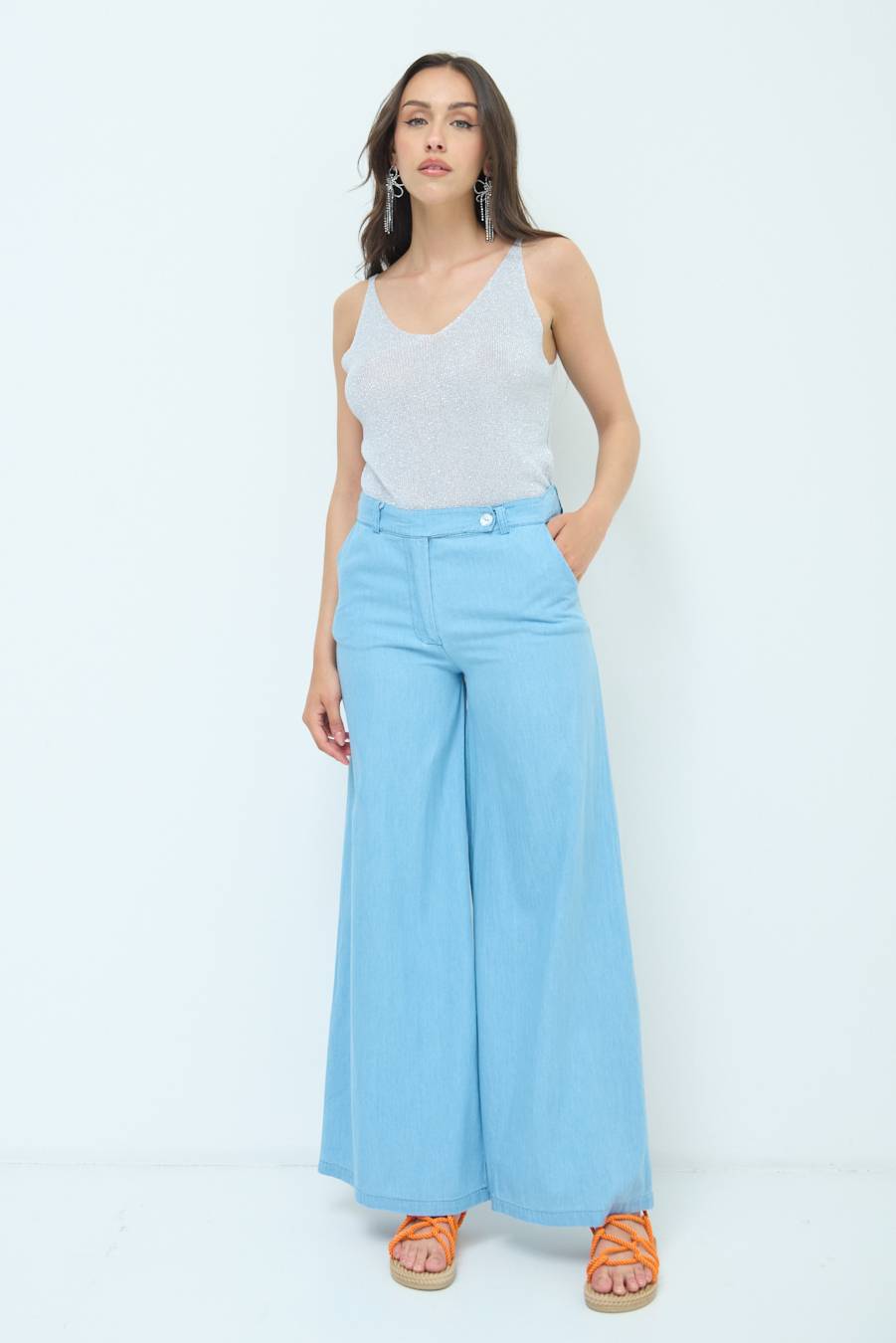 Kikisix PANTA ZAMPA MAXI BLU CHIARO