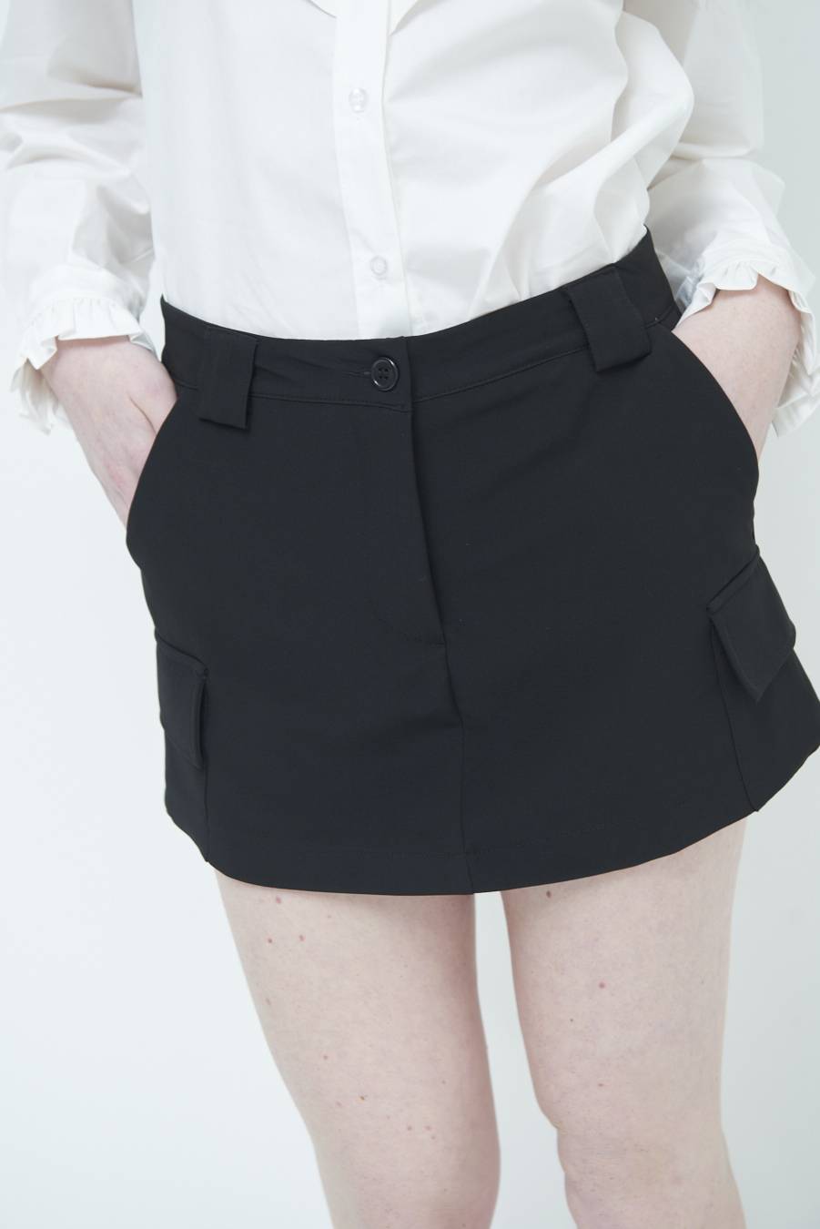 Kikisix PANTAGONNA CARGO CADI NERO