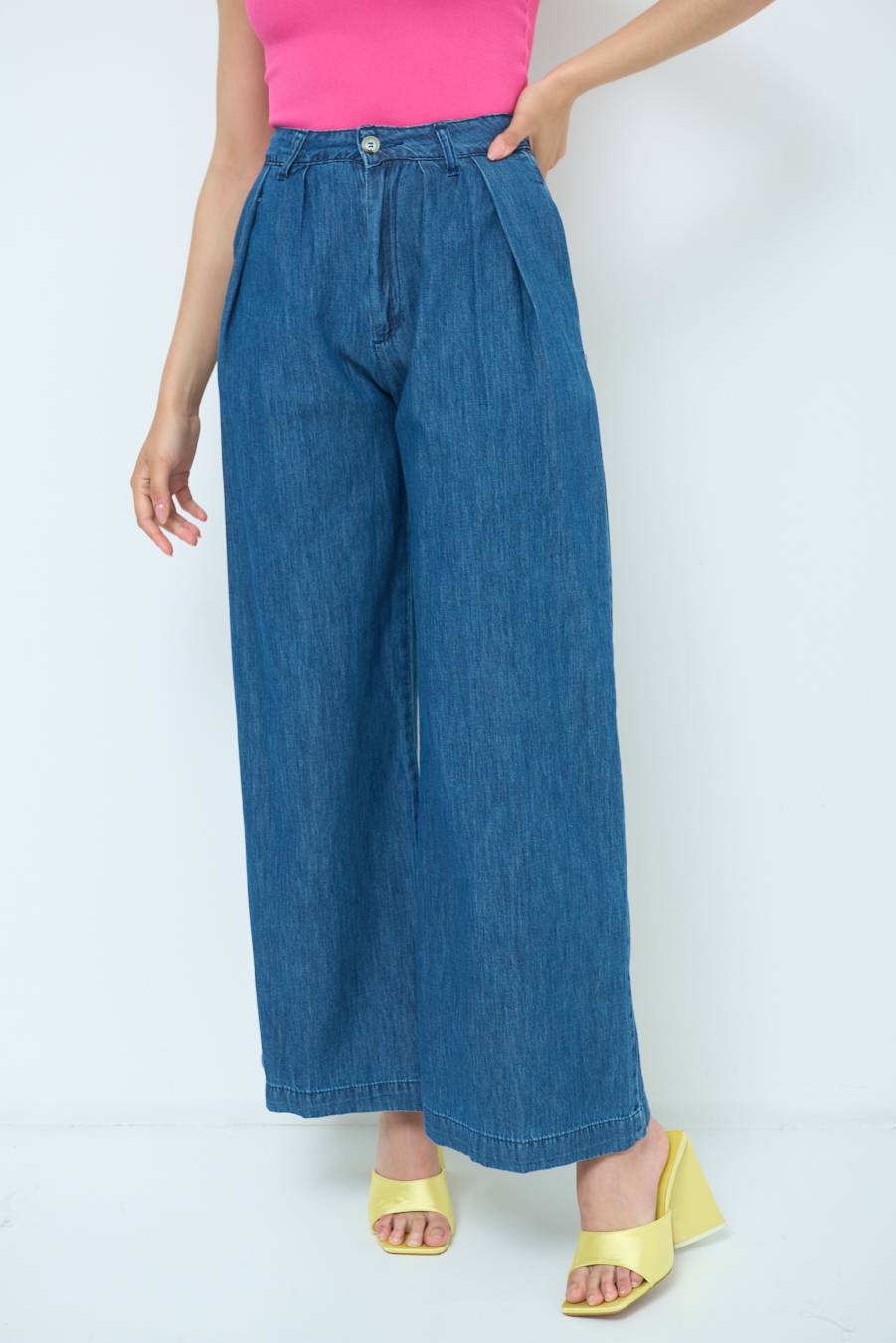 Kikisix PANTALONE CHAMBRAY PINCES JEANS