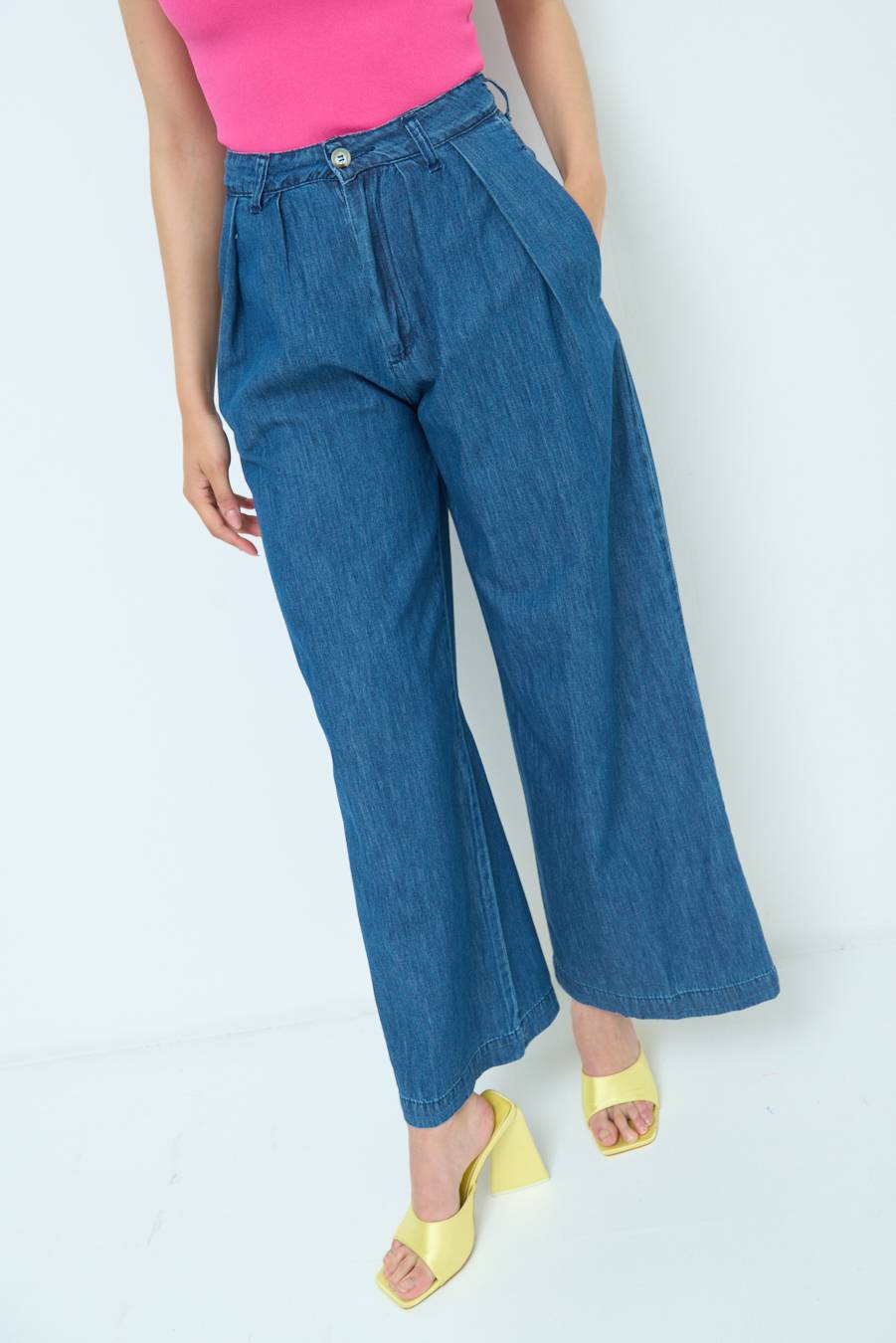 Kikisix PANTALONE CHAMBRAY PINCES JEANS
