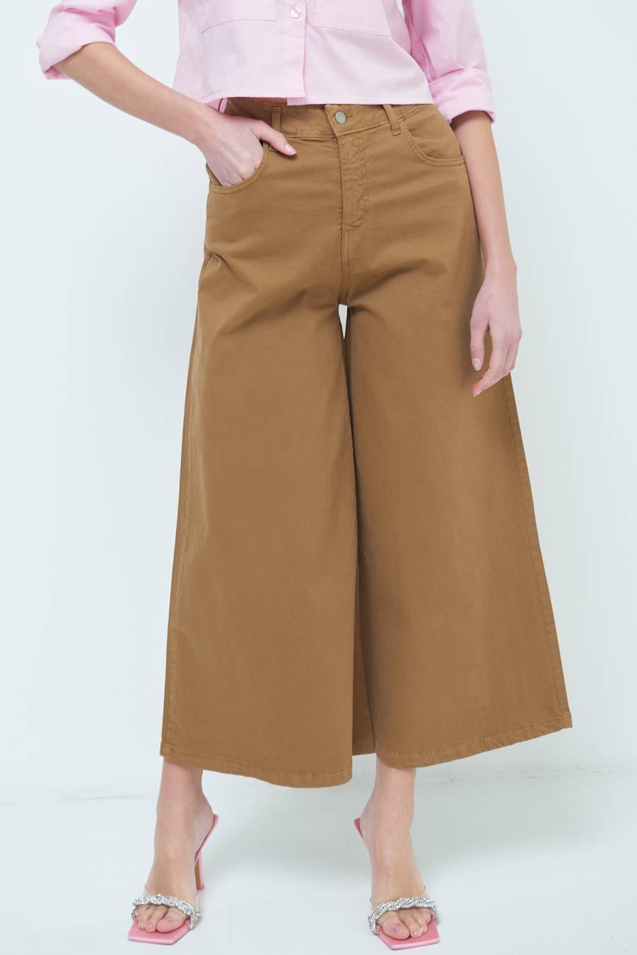 Kikisix PANTALONE/GONNA GABARDINA BEIGE