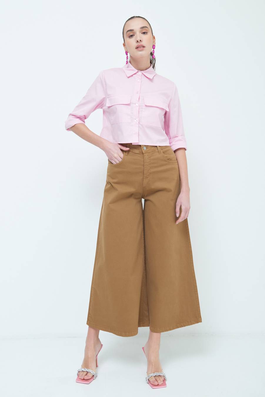 Kikisix PANTALONE/GONNA GABARDINA BEIGE