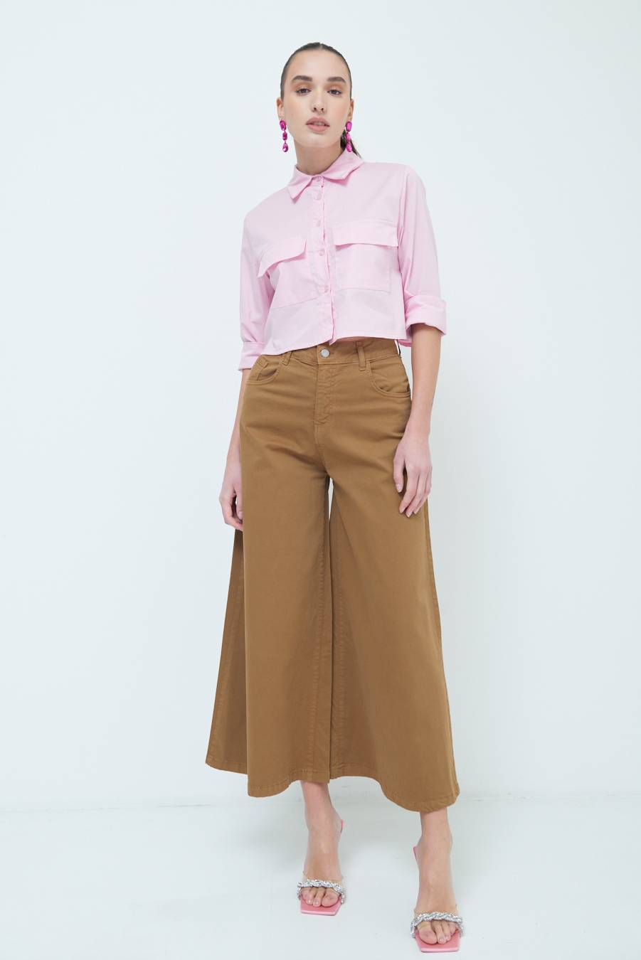 Kikisix PANTALONE/GONNA GABARDINA BEIGE