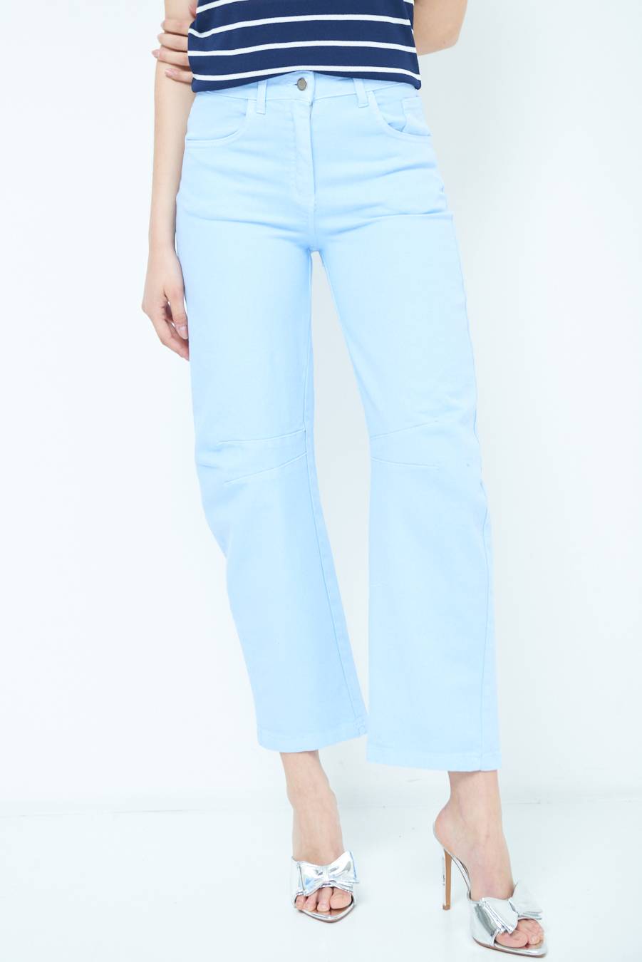 Kikisix PANTALONE LINEA UOVO CELESTE