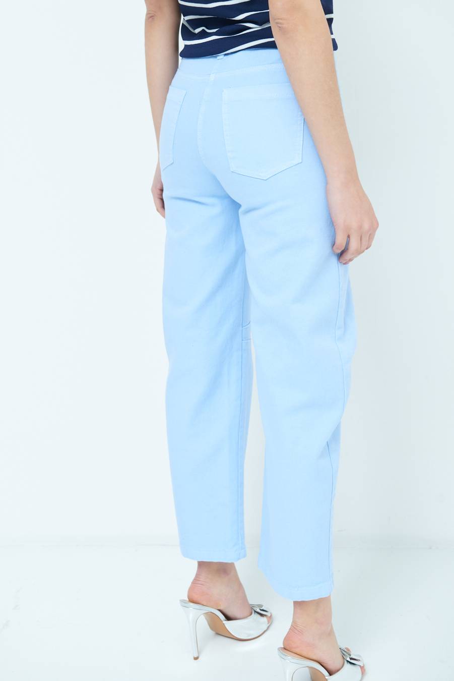 Kikisix PANTALONE LINEA UOVO CELESTE