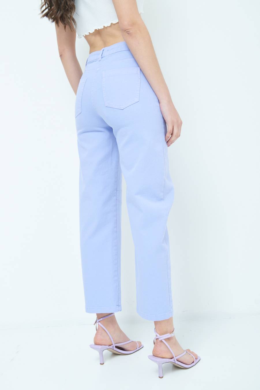 Kikisix PANTALONE LINEA UOVO LILLA