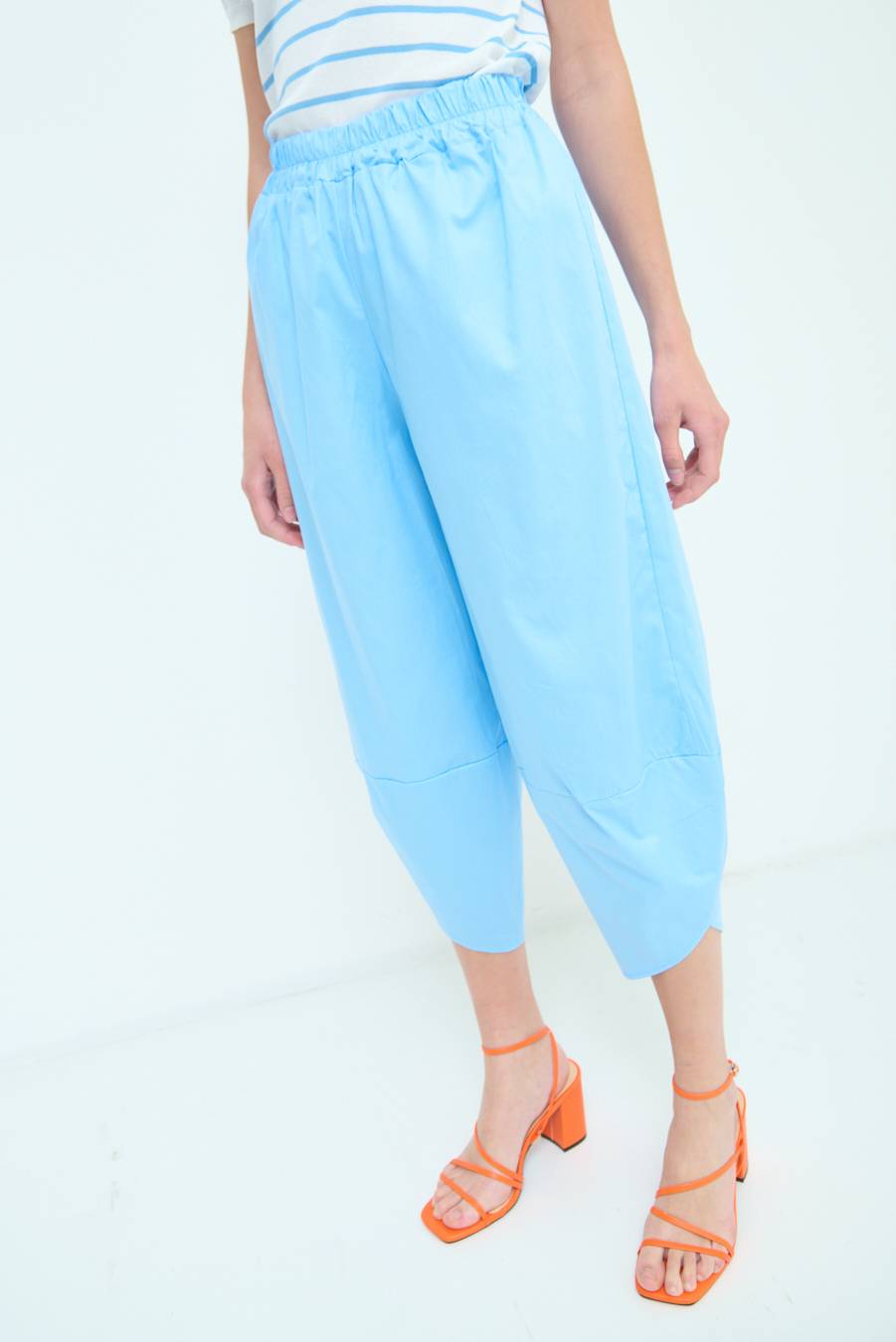 Kikisix PANTALONE OVER AZZURRO