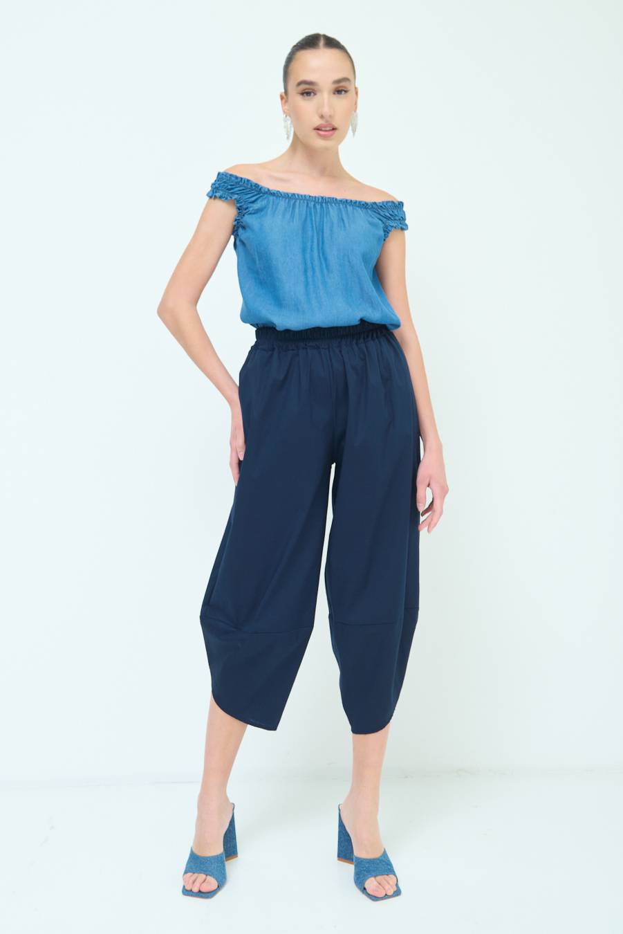 Kikisix PANTALONE OVER BLU