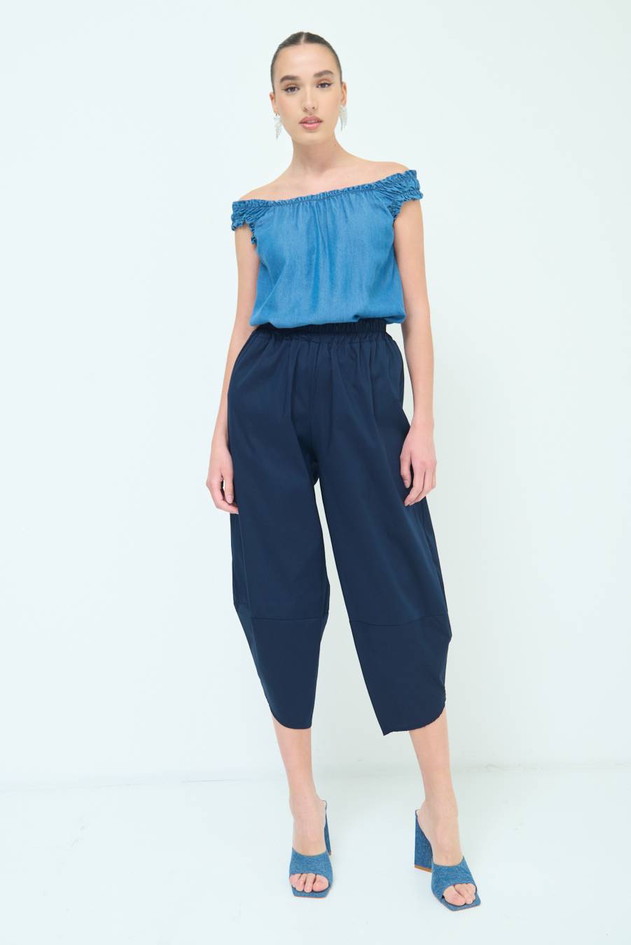 Kikisix PANTALONE OVER BLU