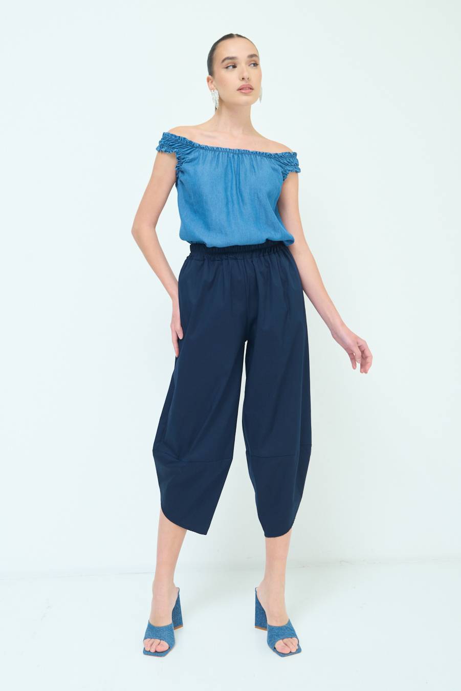 Kikisix PANTALONE OVER BLU