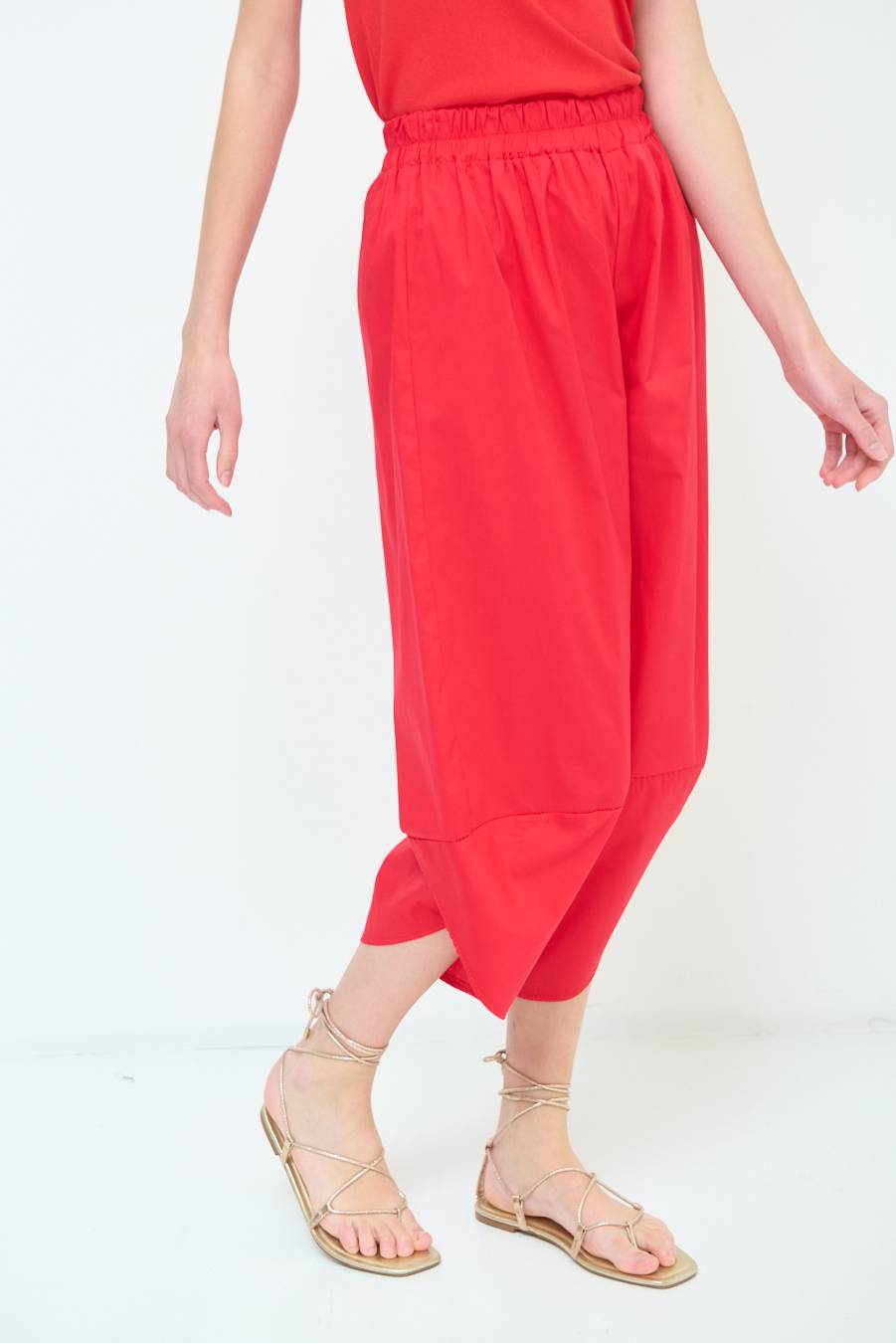 Kikisix PANTALONE OVER ROSSO