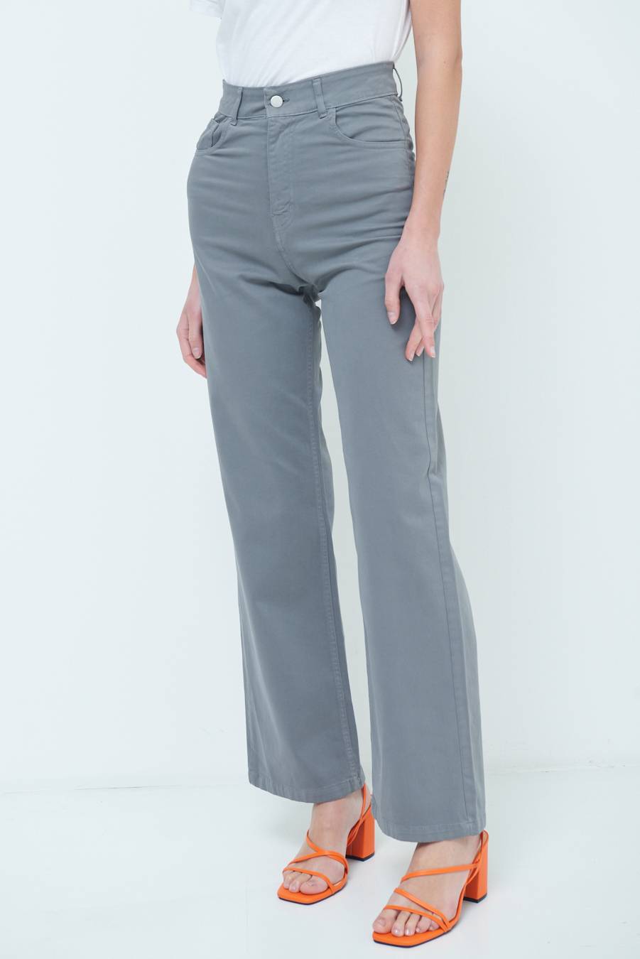 Kikisix PANTALONE PALAZZO GRIGIO