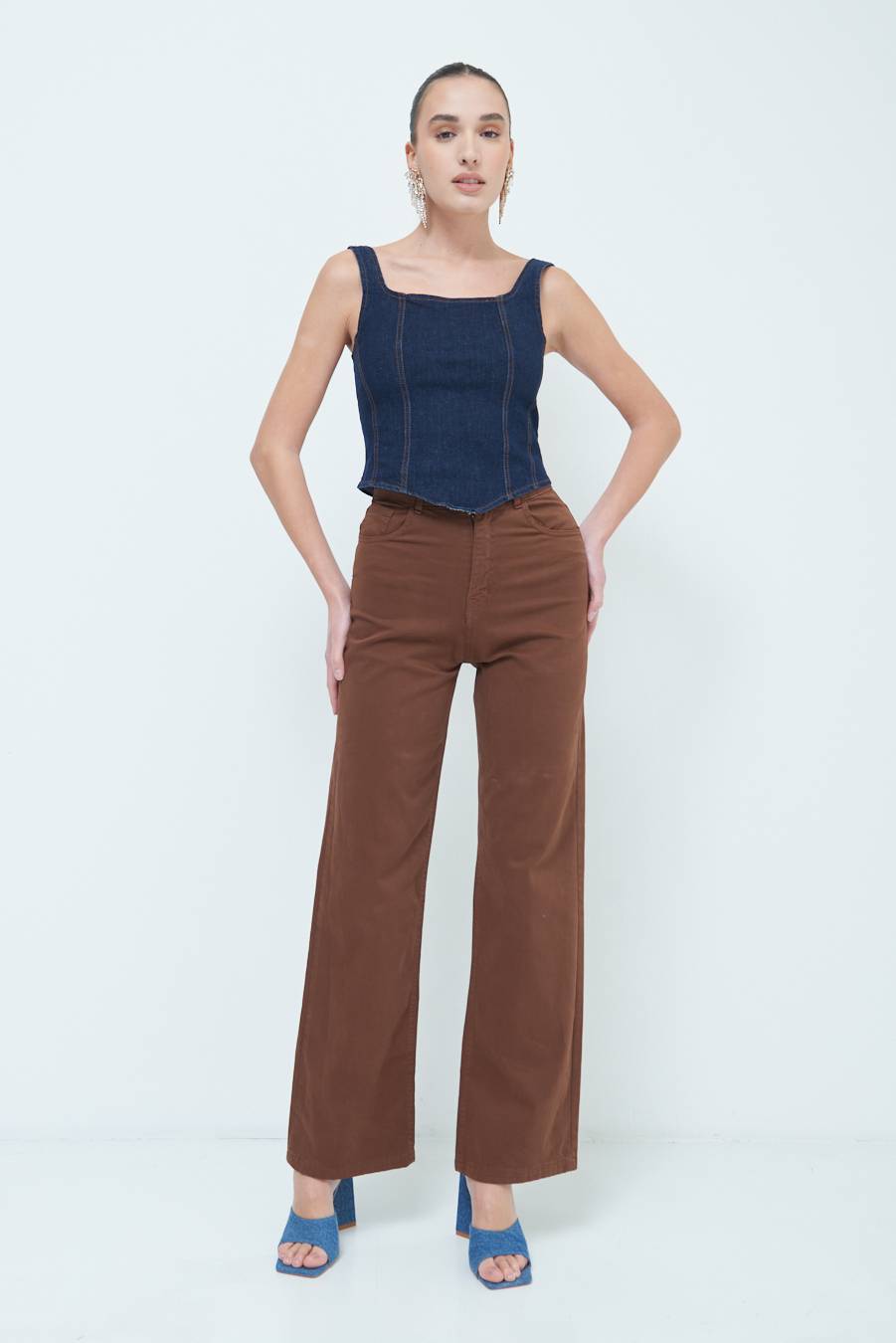 Kikisix PANTALONE PALAZZO MORO