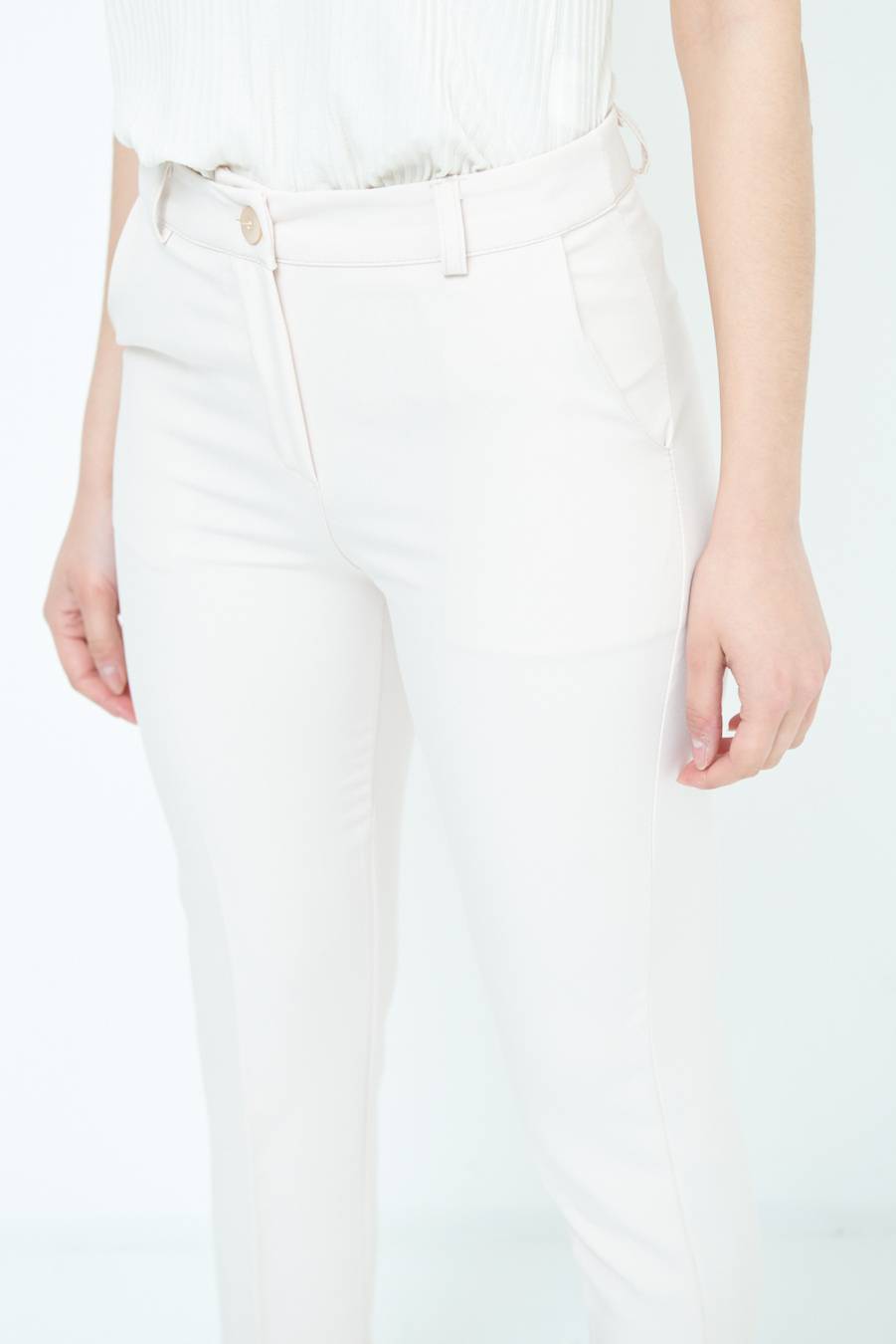 Kikisix PANTALONE SIGARETTA BEIGE