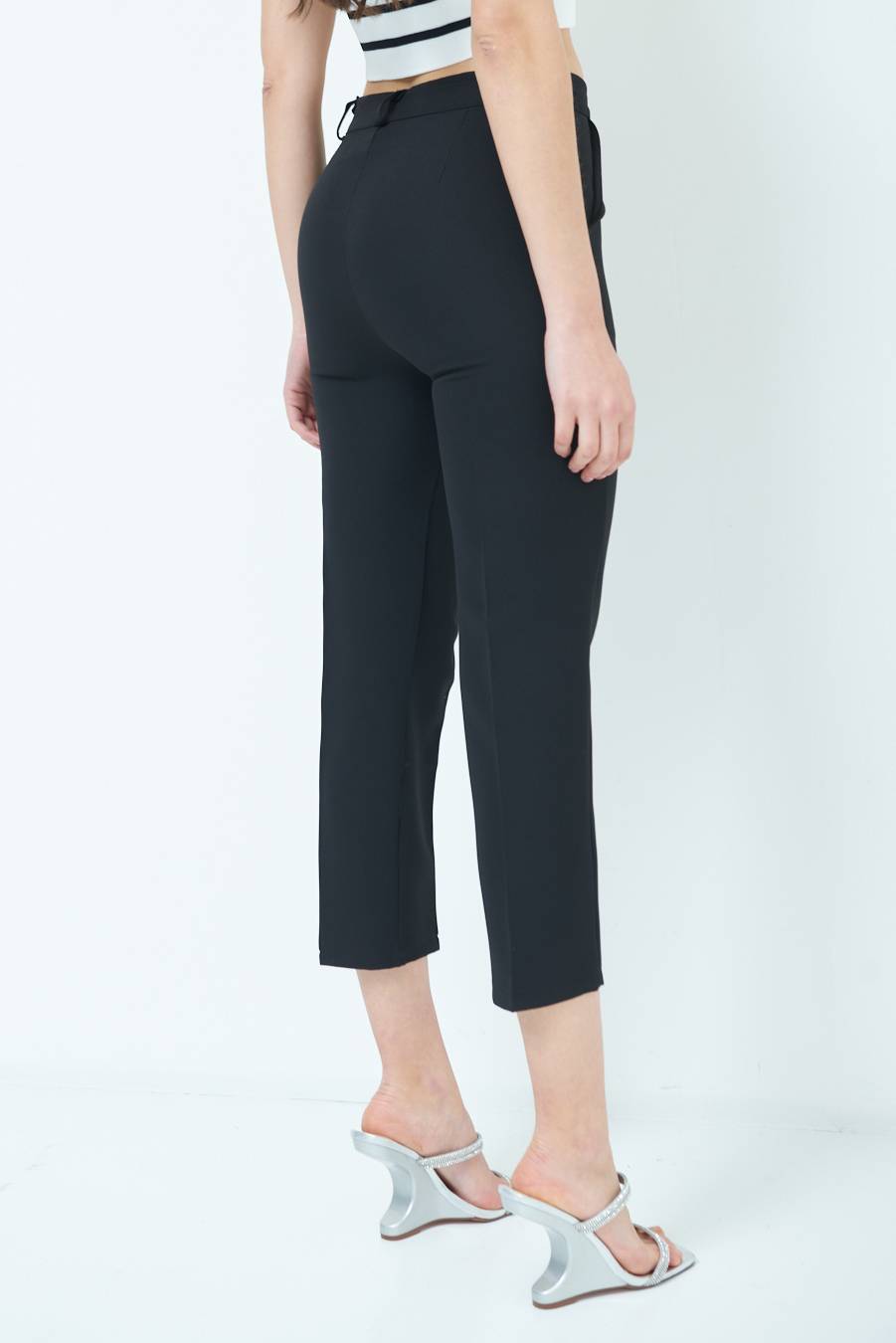 Kikisix PANTALONE SIGARETTA NERO