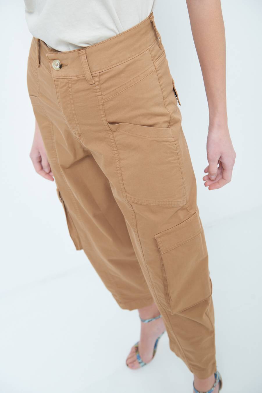 Kikisix PANTALONE TASCONI BEIGE