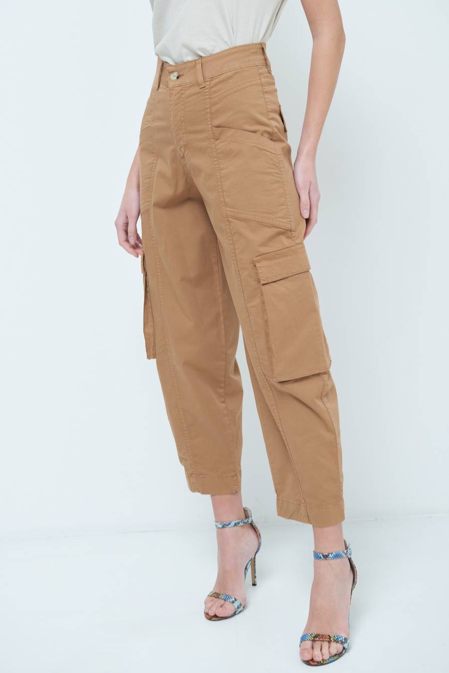 Kikisix PANTALONE TASCONI BEIGE