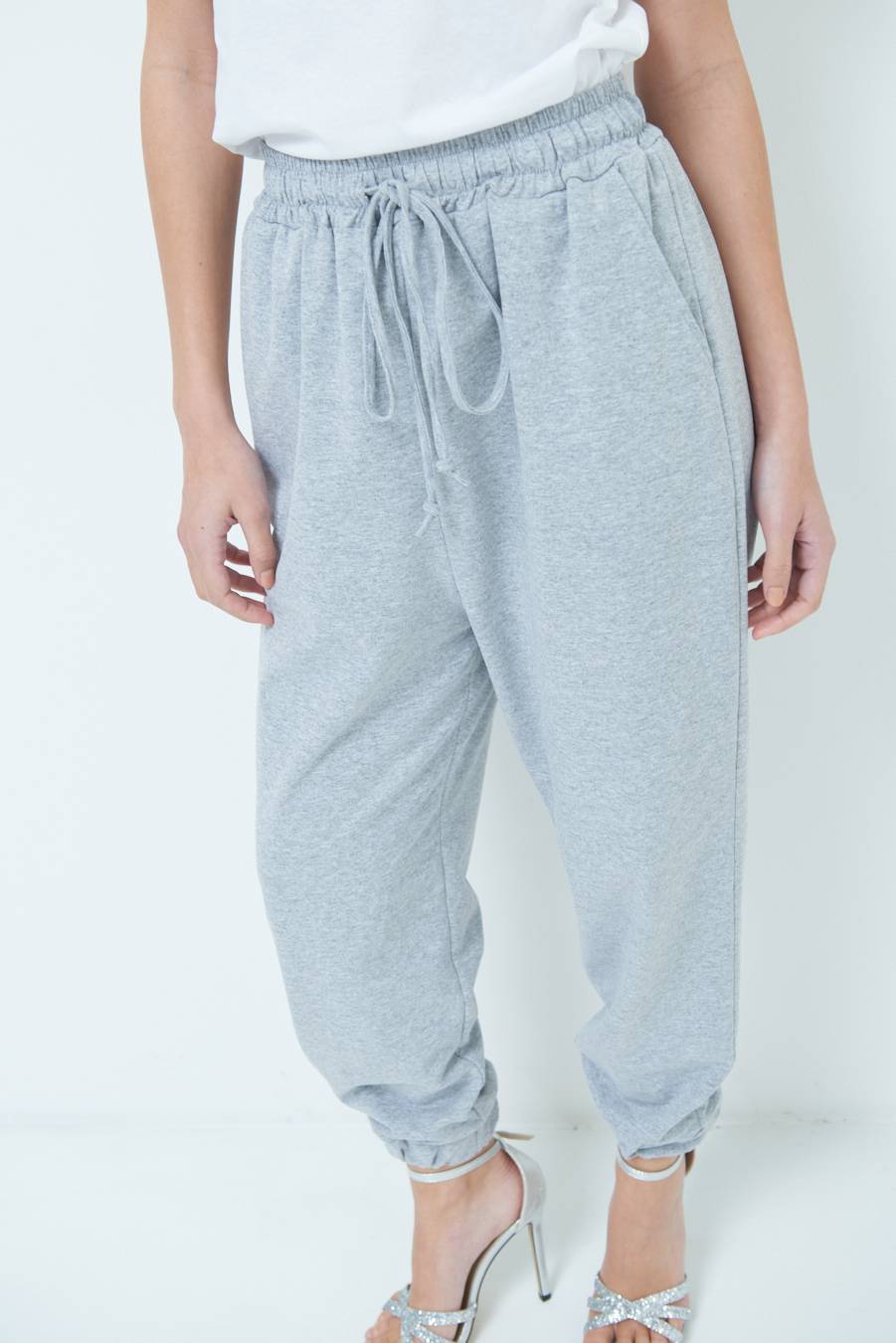 Kikisix PANTALONE TUTA GRIGIO