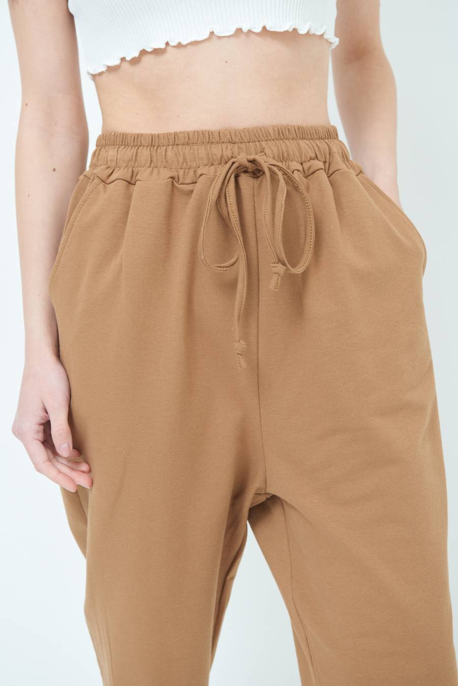 Kikisix PANTALONE TUTA TABACCO