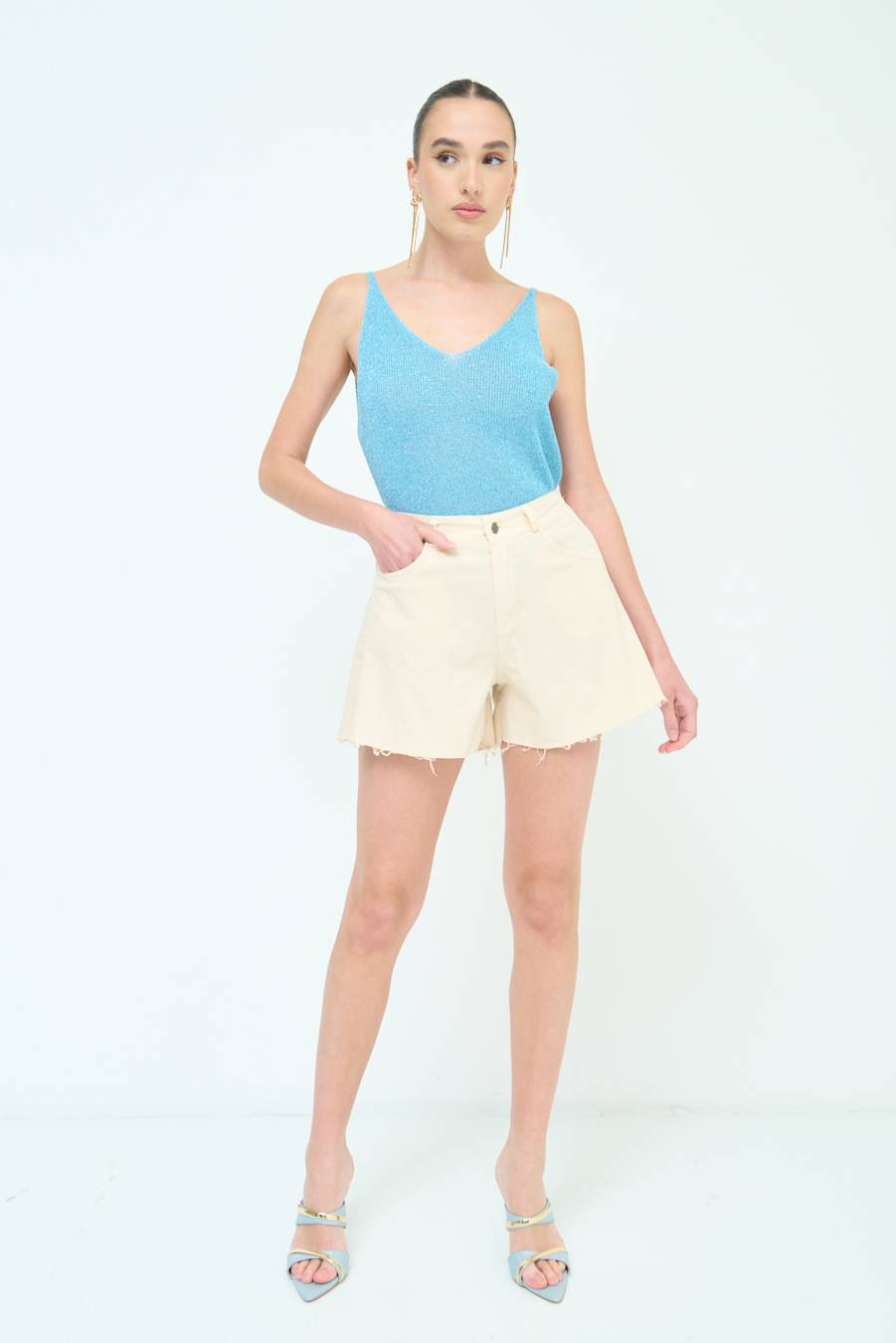 Kikisix SHORT/GONNA COTONE BEIGE