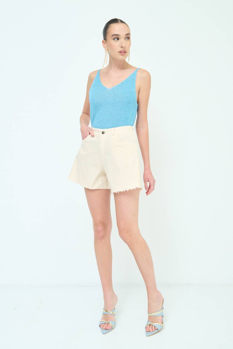 Kikisix SHORT/GONNA COTONE BEIGE